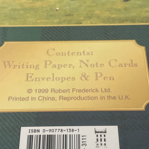 90s golf Stationery Kit Robert Frederick Vintage old style Correspondence Set - Picture 4 of 16